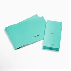 Tiffany & Co. Signature Blue Silver Polishing Cloth 18”x 18”